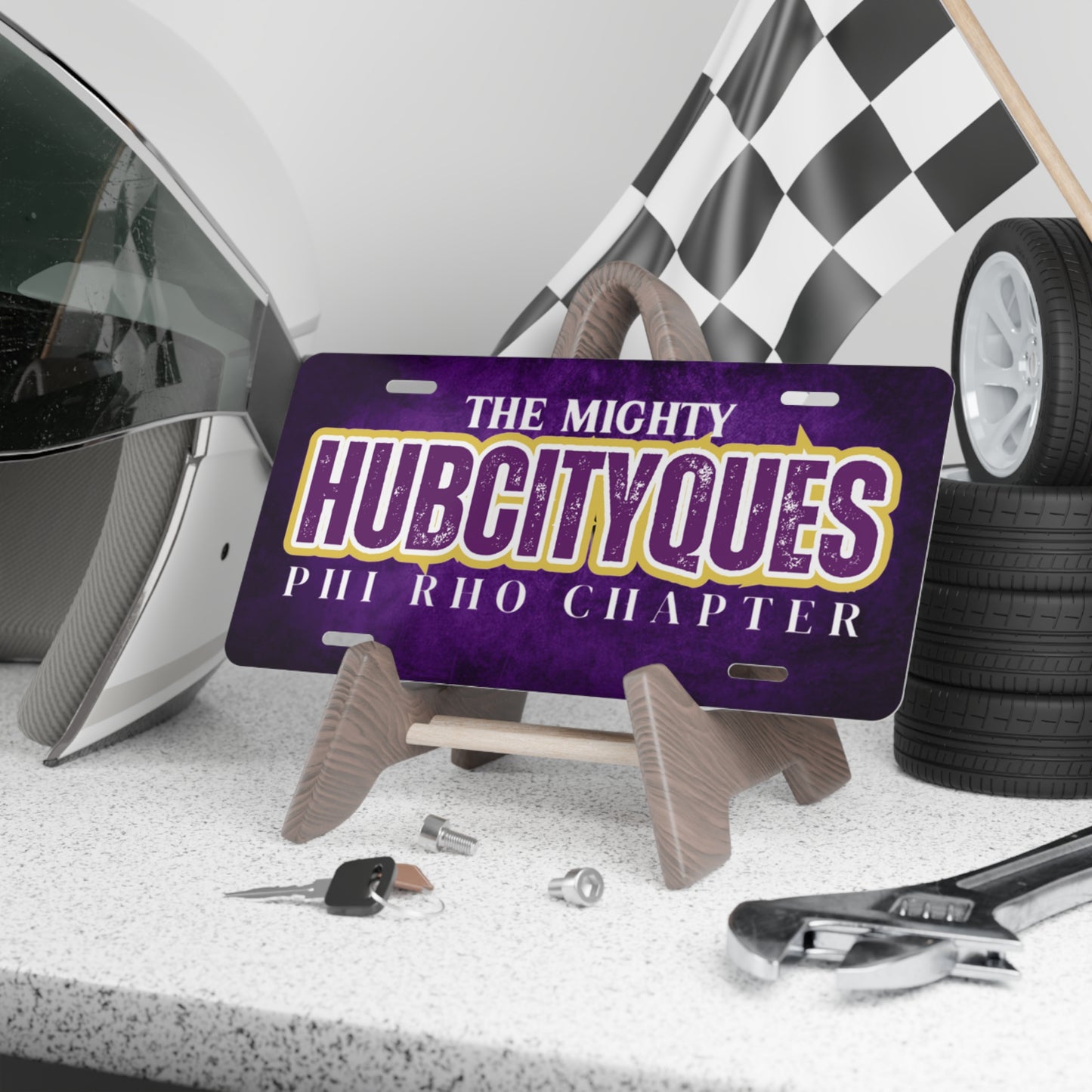 The Mighty HubCityQues Vehicle Plate